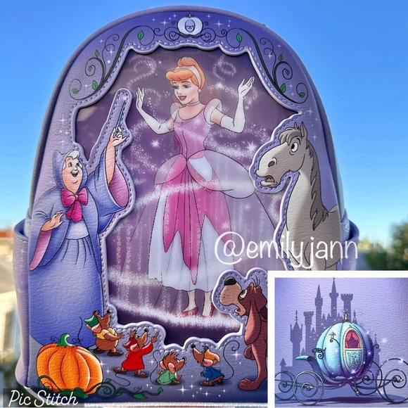 Cinderella💜Backpack - Picture 3 of 12